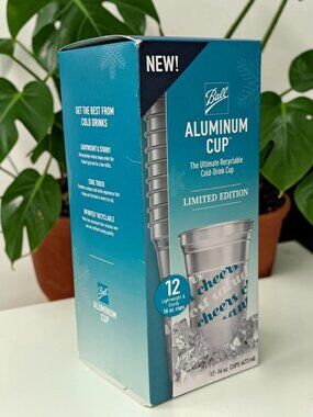 Ball Aluminum Cup 16oz Limited Edition. Set Of 12 Lightweight And Sturdy